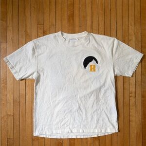 RHUDE Moonlight Oversized T-shirt White/Black/Yellow Men’s Sz. S